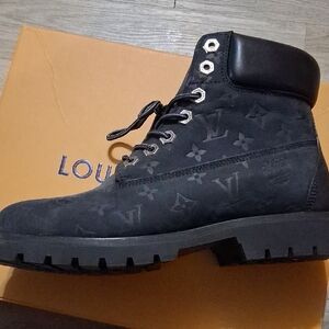Louis Vuitton/ Timberland Monogram Black Men's Boots